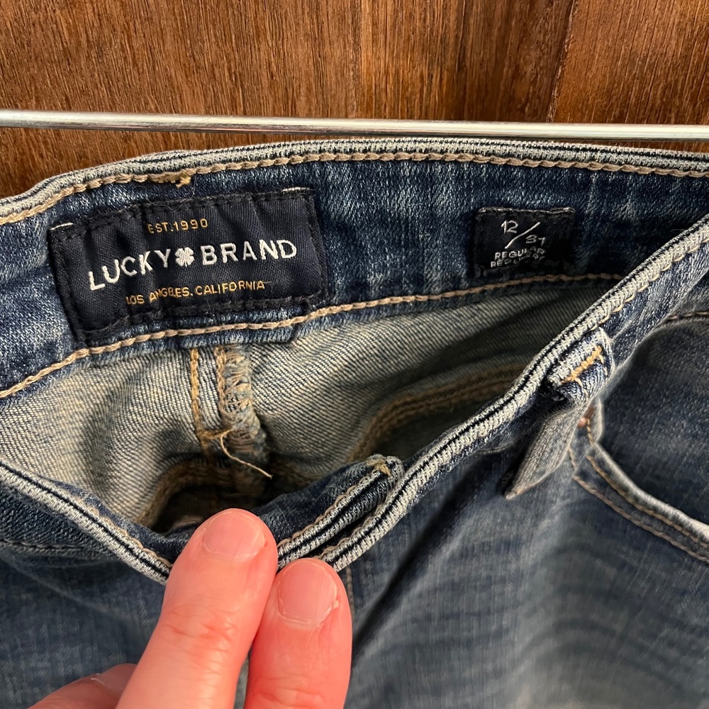 NWT Lucky Sweet Straight Jeans, size 12 - Picture 3 of 4